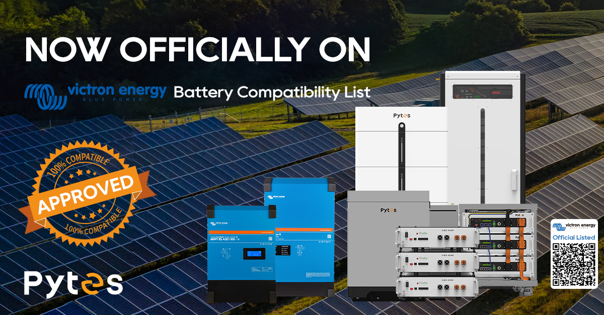 パイツバッテリーがVictron Energyの互換性リストに正式に掲載されました：太陽エネルギー貯蔵を強化